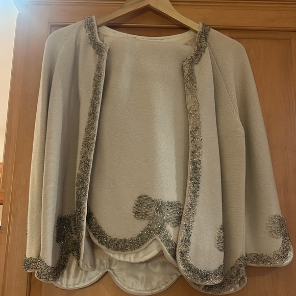 Hand Beaded Vintage Winter Wool Suit 10 Mother of the Bride! She’s a Beauty! - Picture 7 of 16